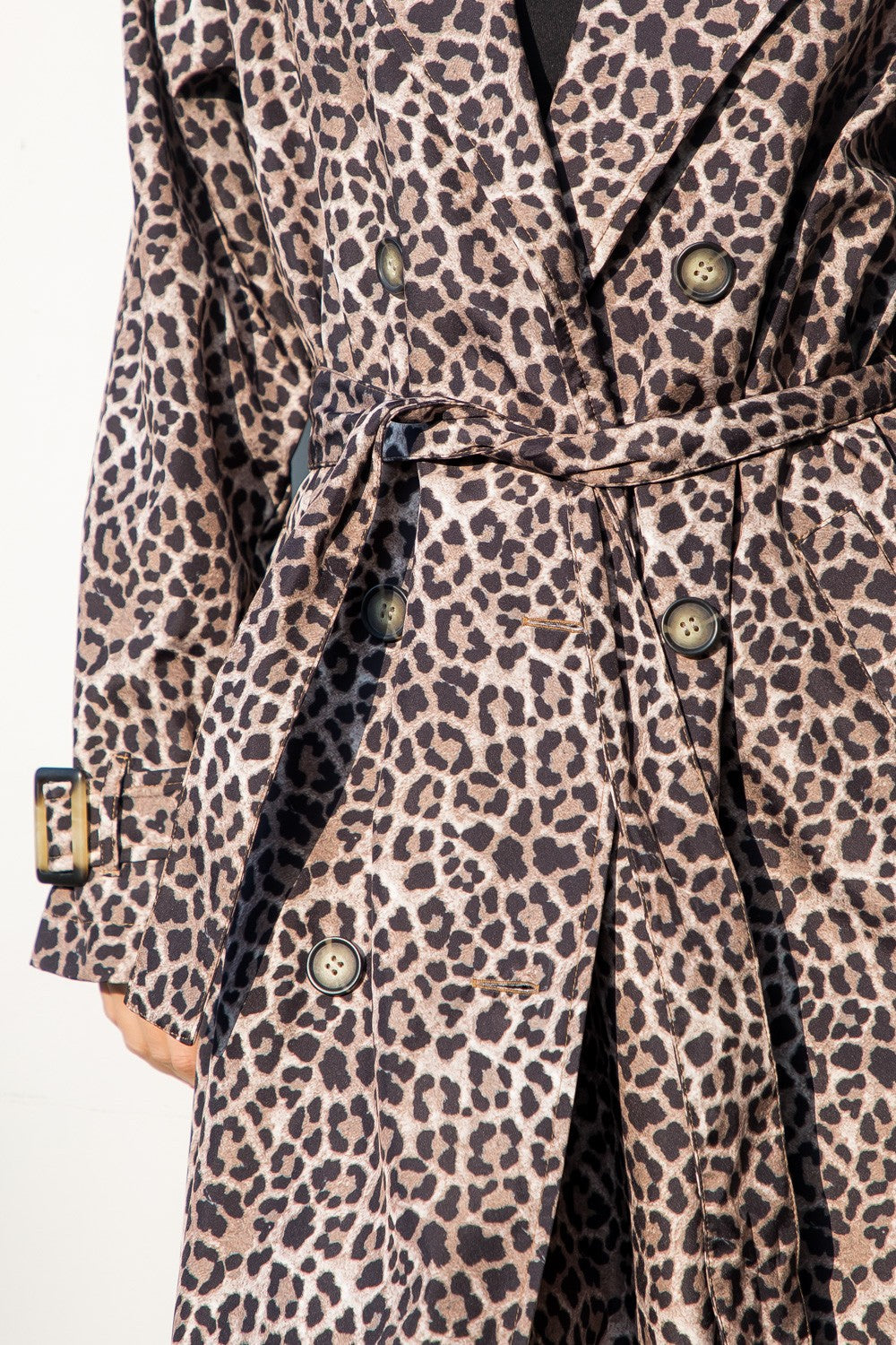 Cheetah Print Trench Coat