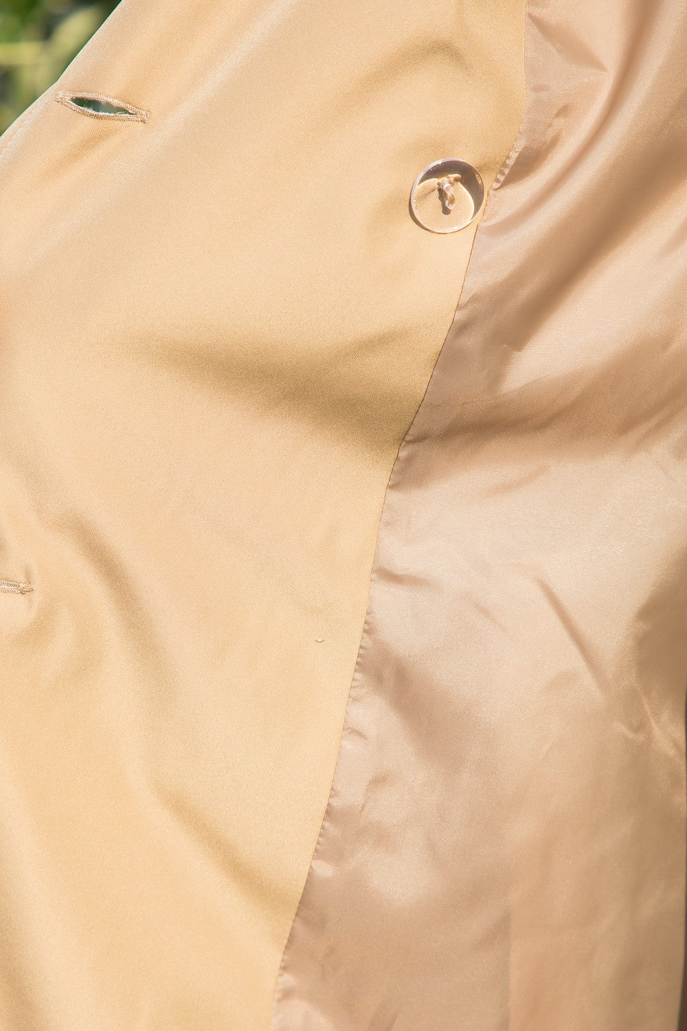 Mid Length Trench Coat - Tan