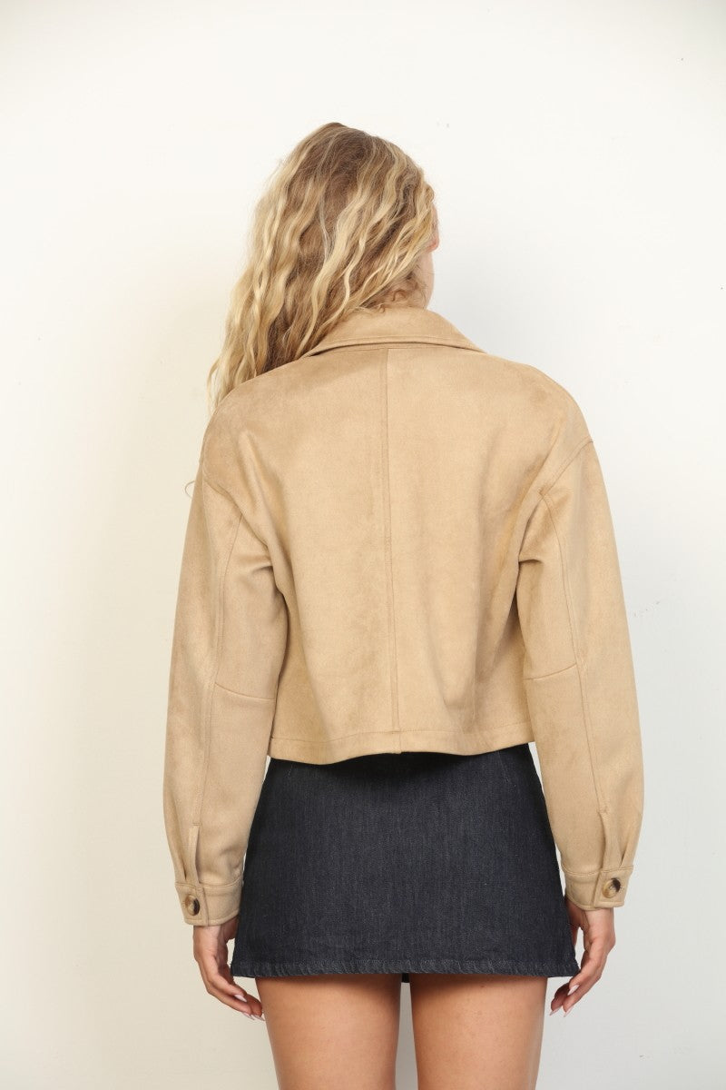Suede Side Pocket Jacket