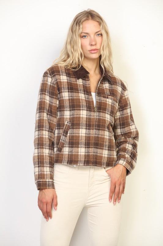 Heavy Plaid Barn Jacket