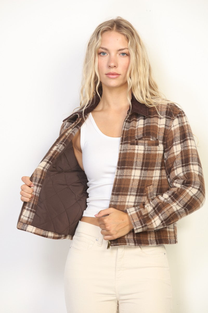 Heavy Plaid Barn Jacket