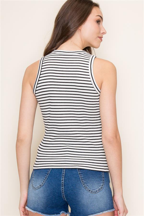 Fitted Striped Tank