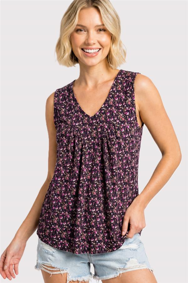Midnight Floral Tank