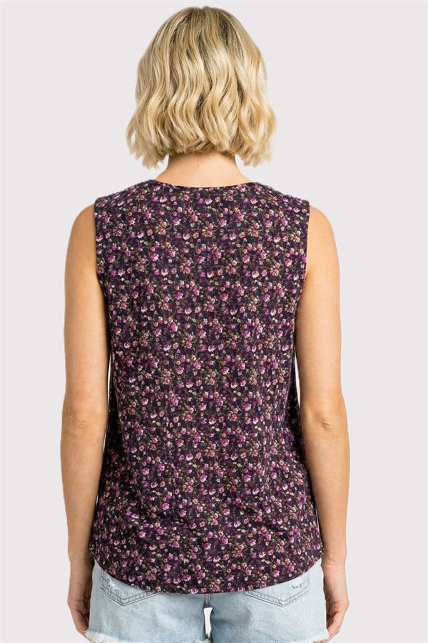 Midnight Floral Tank