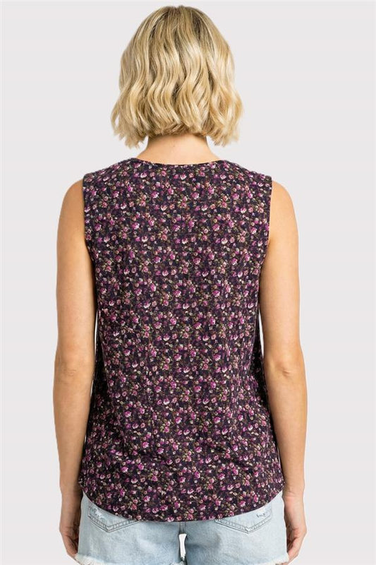 Midnight Floral Tank