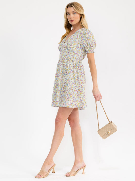 Floral Puff Sleeve Dress