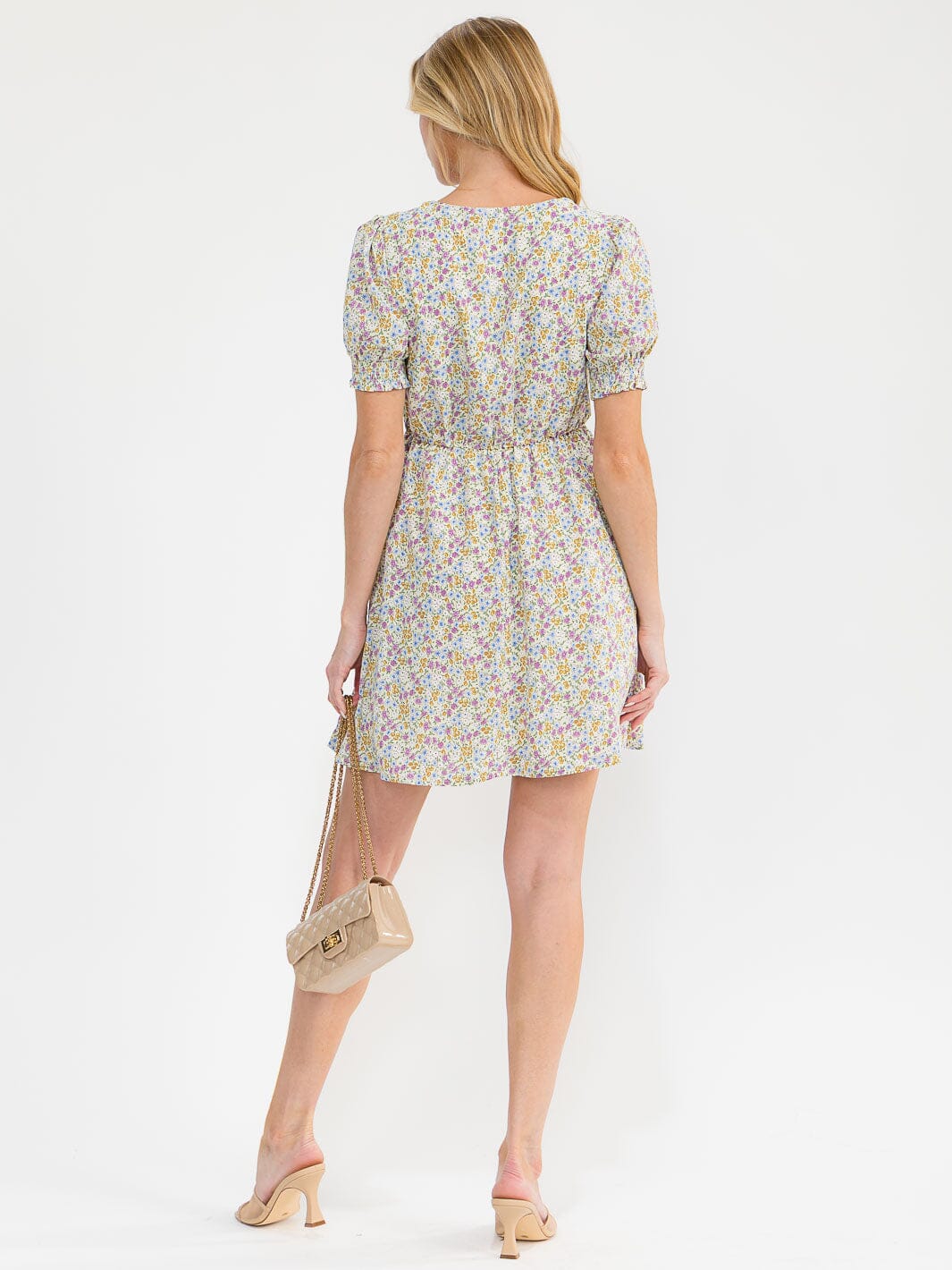 Floral Puff Sleeve Dress