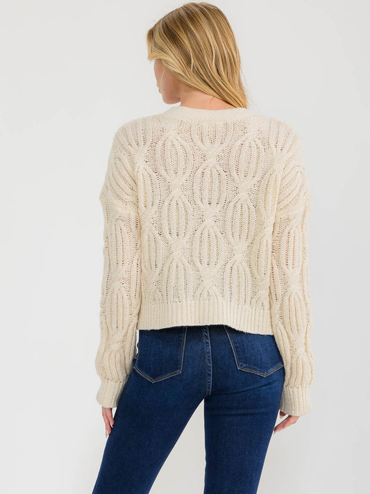 Embroidered Flower Cardigan