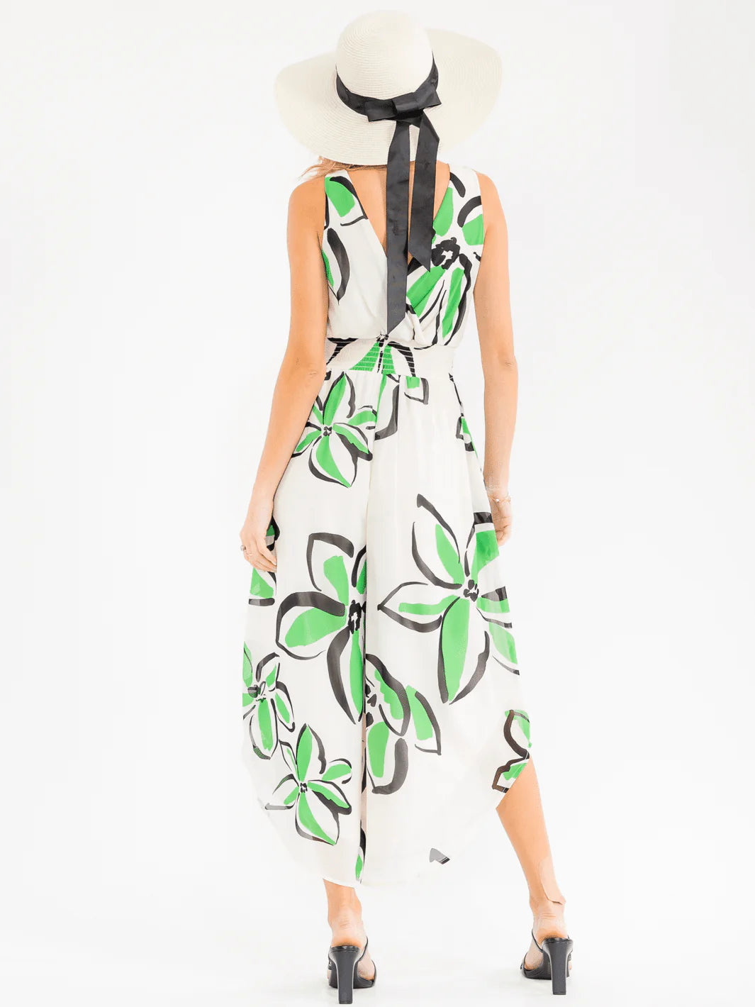 Sleeveless Floral Jumpsuit