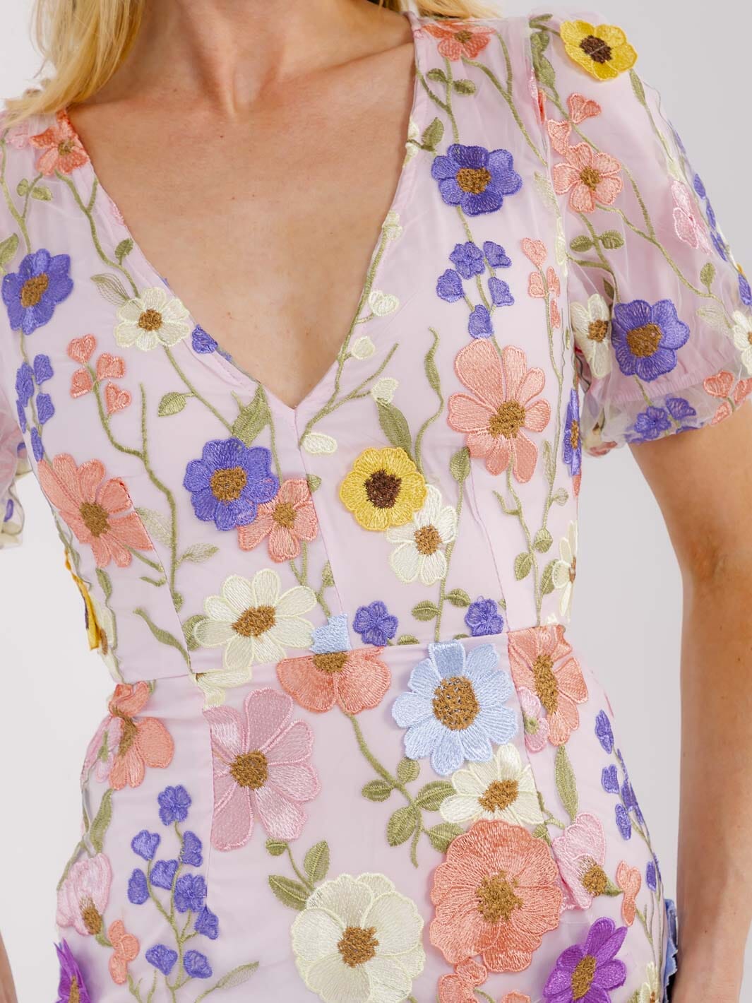 Blooming Puff Sleeve Dress
