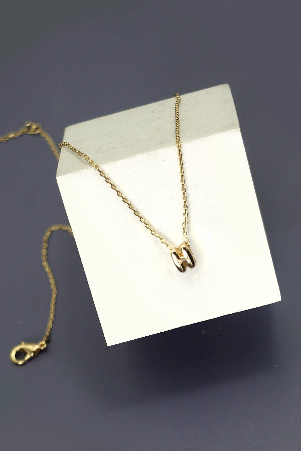 Bubble Initial Necklace