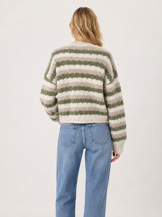 Soft Striped Cardigan