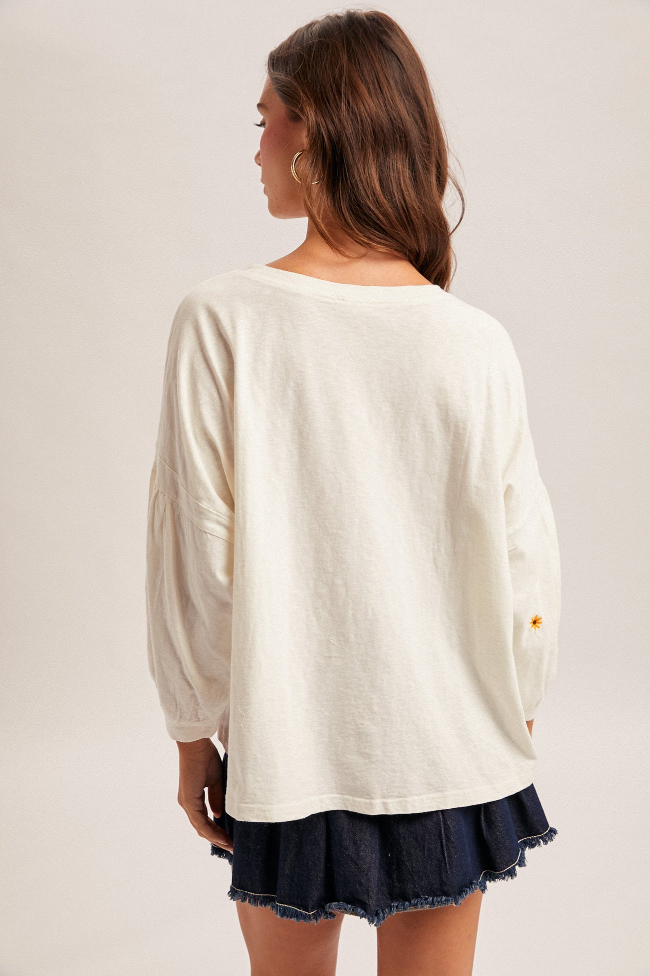 Daisy Embroidered Top