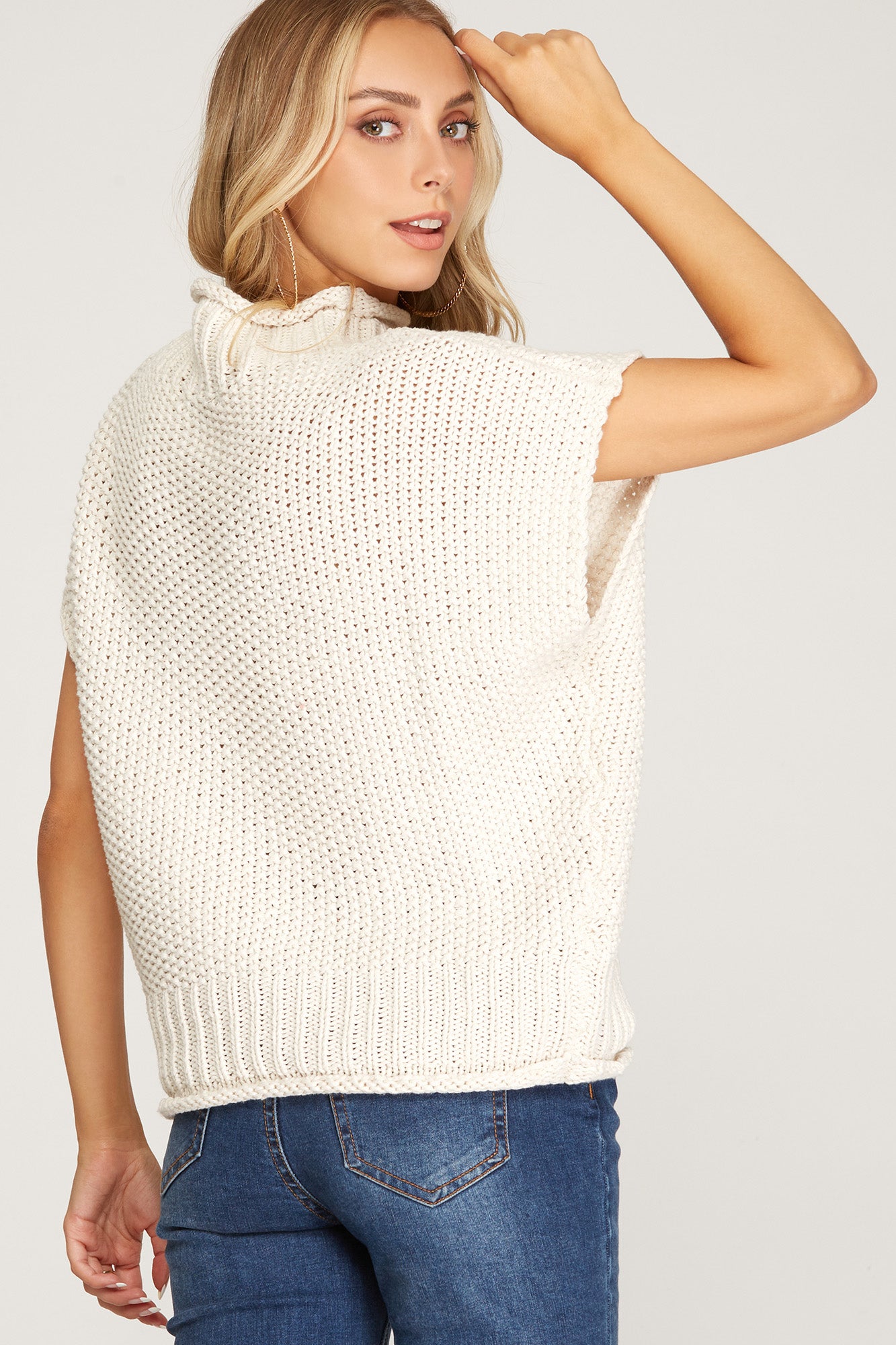 Drop Shoulder Sweater Top