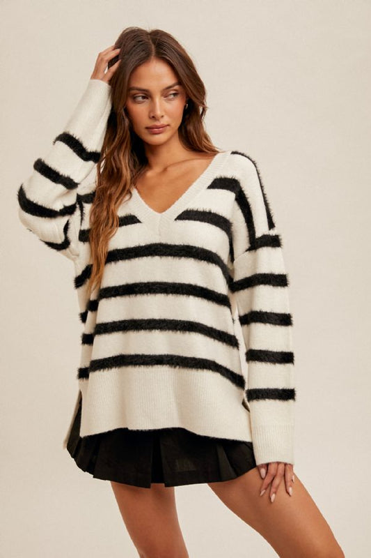 Oversized Side Slit Sweater