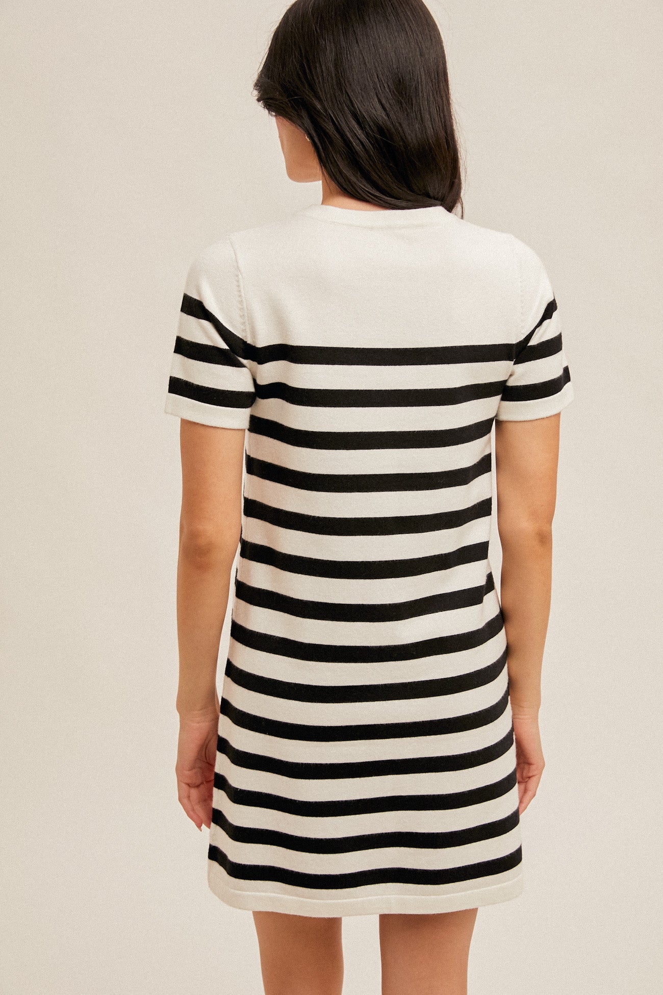Button Accent Sweater Dress