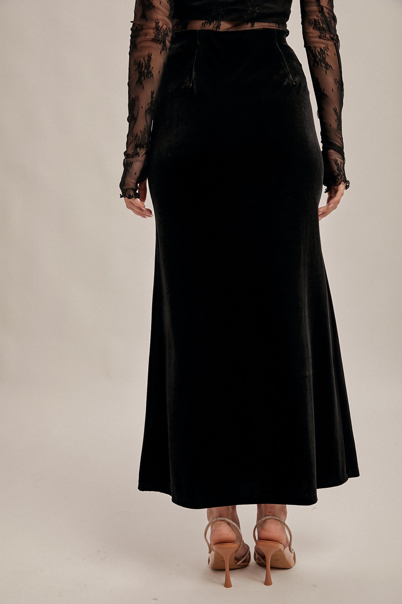Velvet Maxi Skirt
