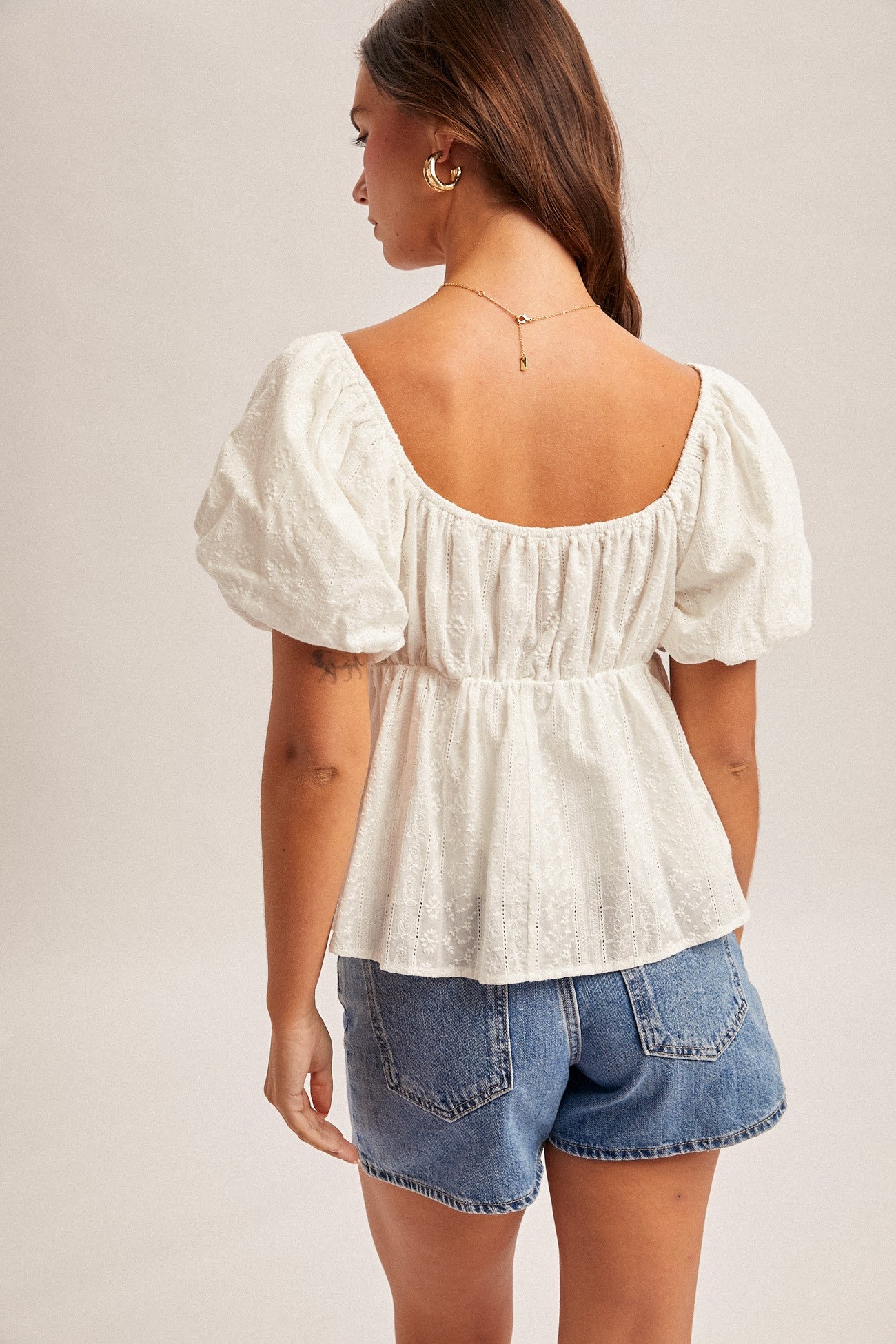 Tie Front Wide Back Top