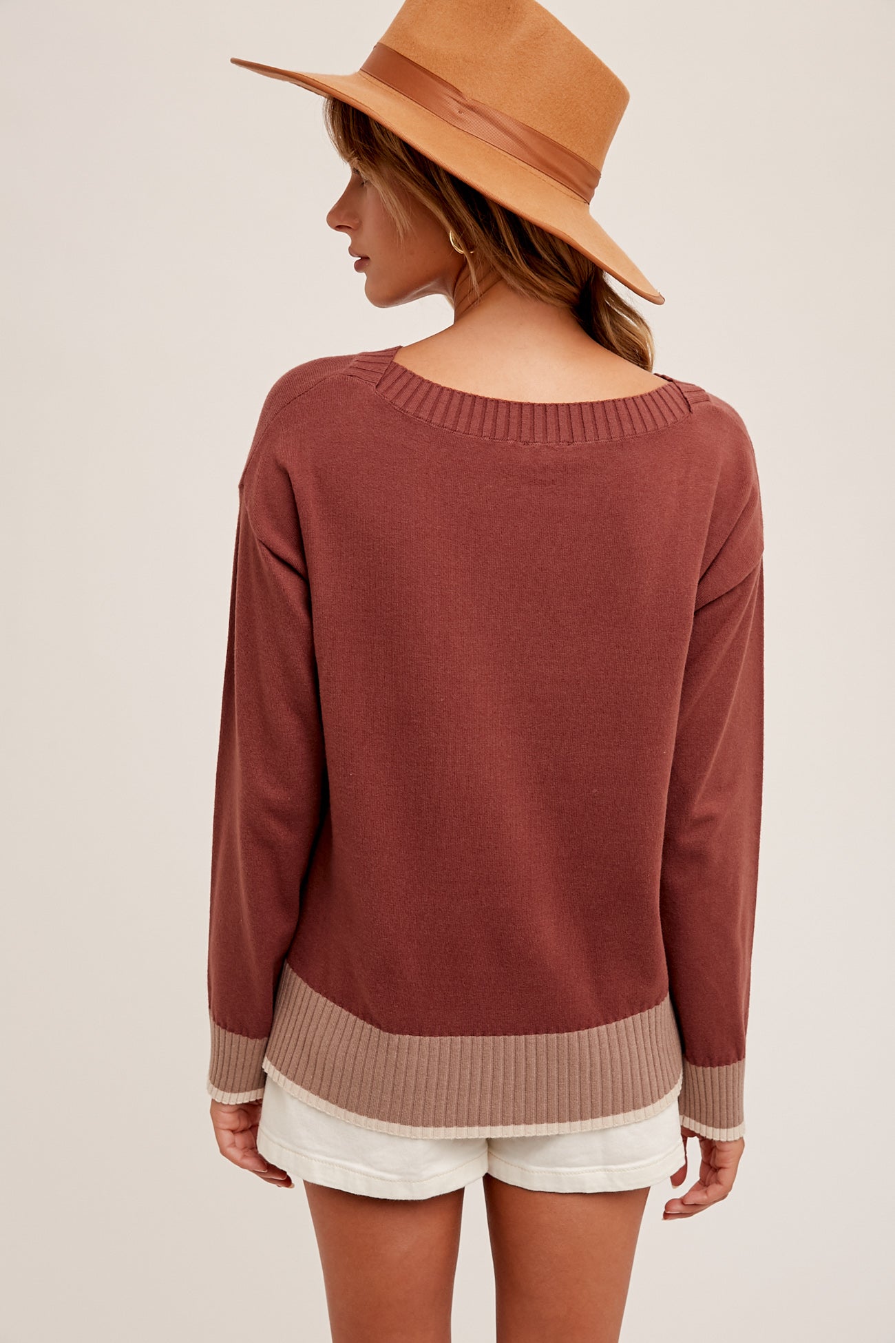 Boatneck Pullover Sweater
