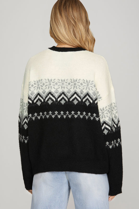 Fair Isle Pattern Sweater