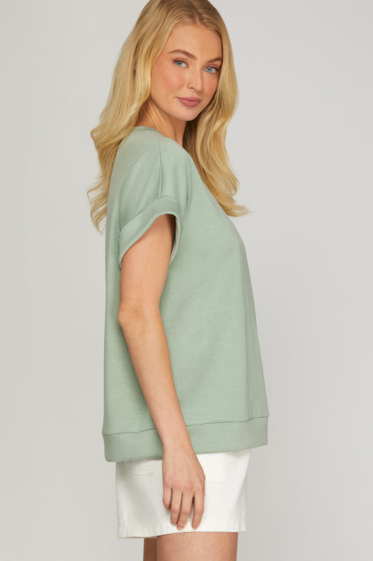 Drop Shoulder Top