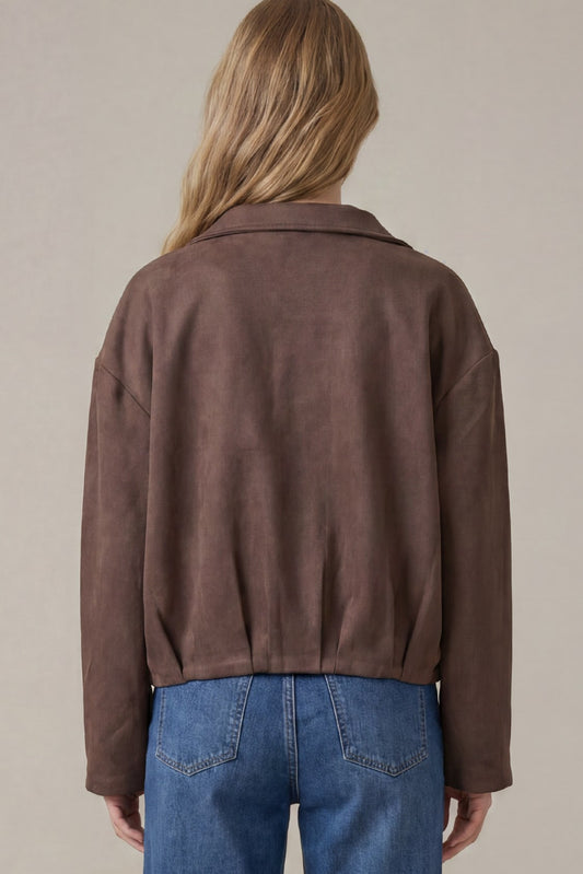 Suede Zip Jacket