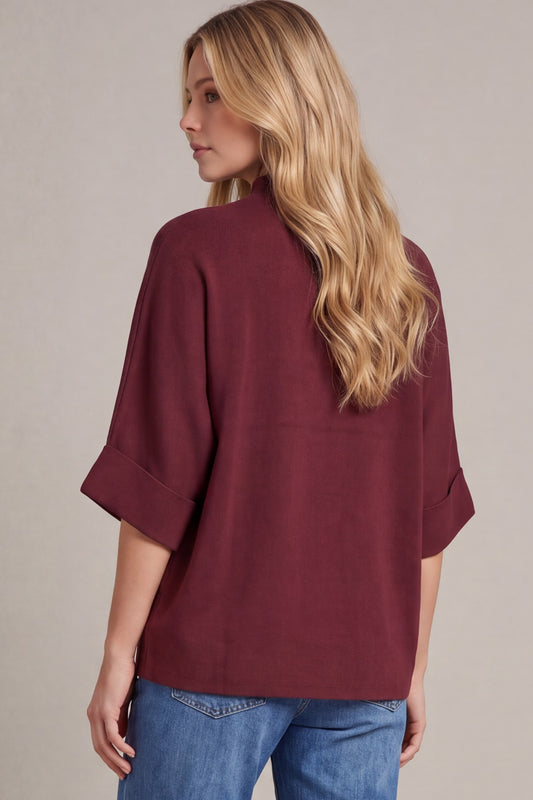 Oversized Mock Neck Sweater