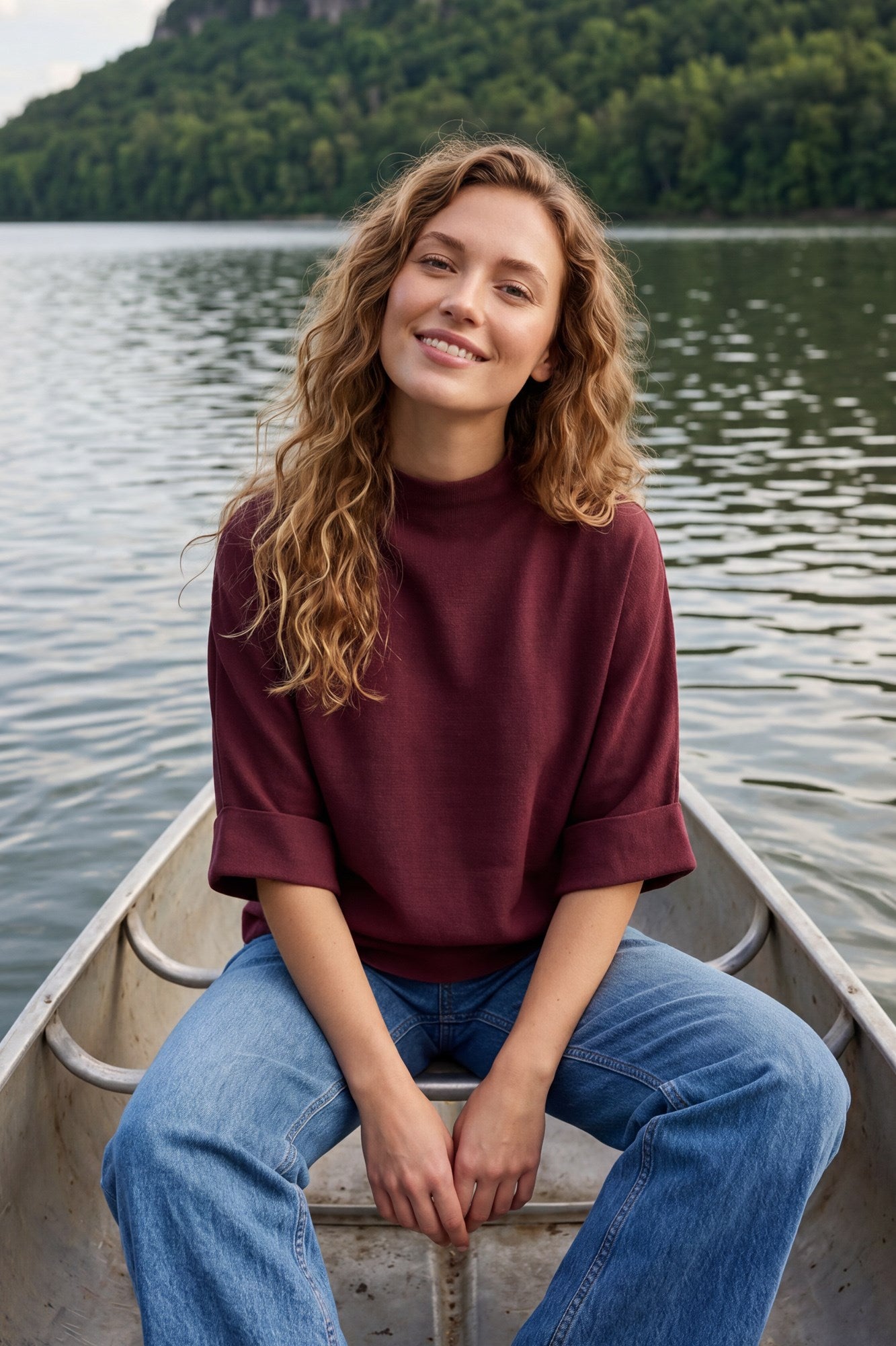 Oversized Mock Neck Sweater