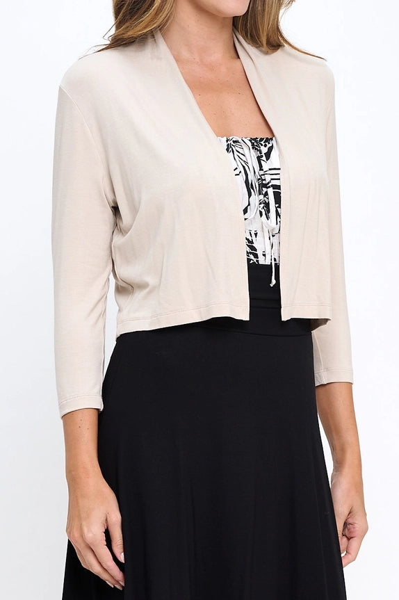 Beige Bolero Cardigan
