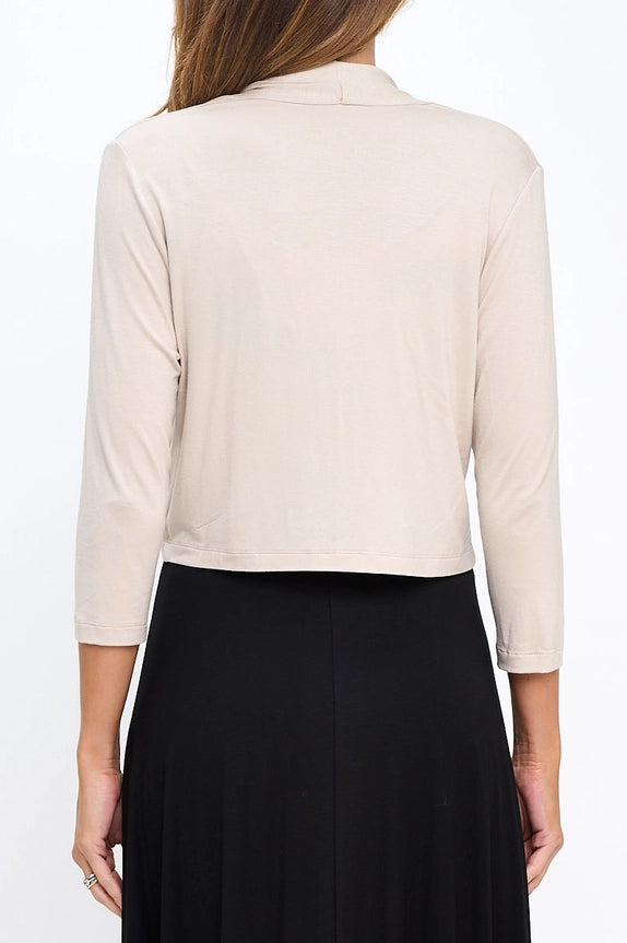 Beige Bolero Cardigan