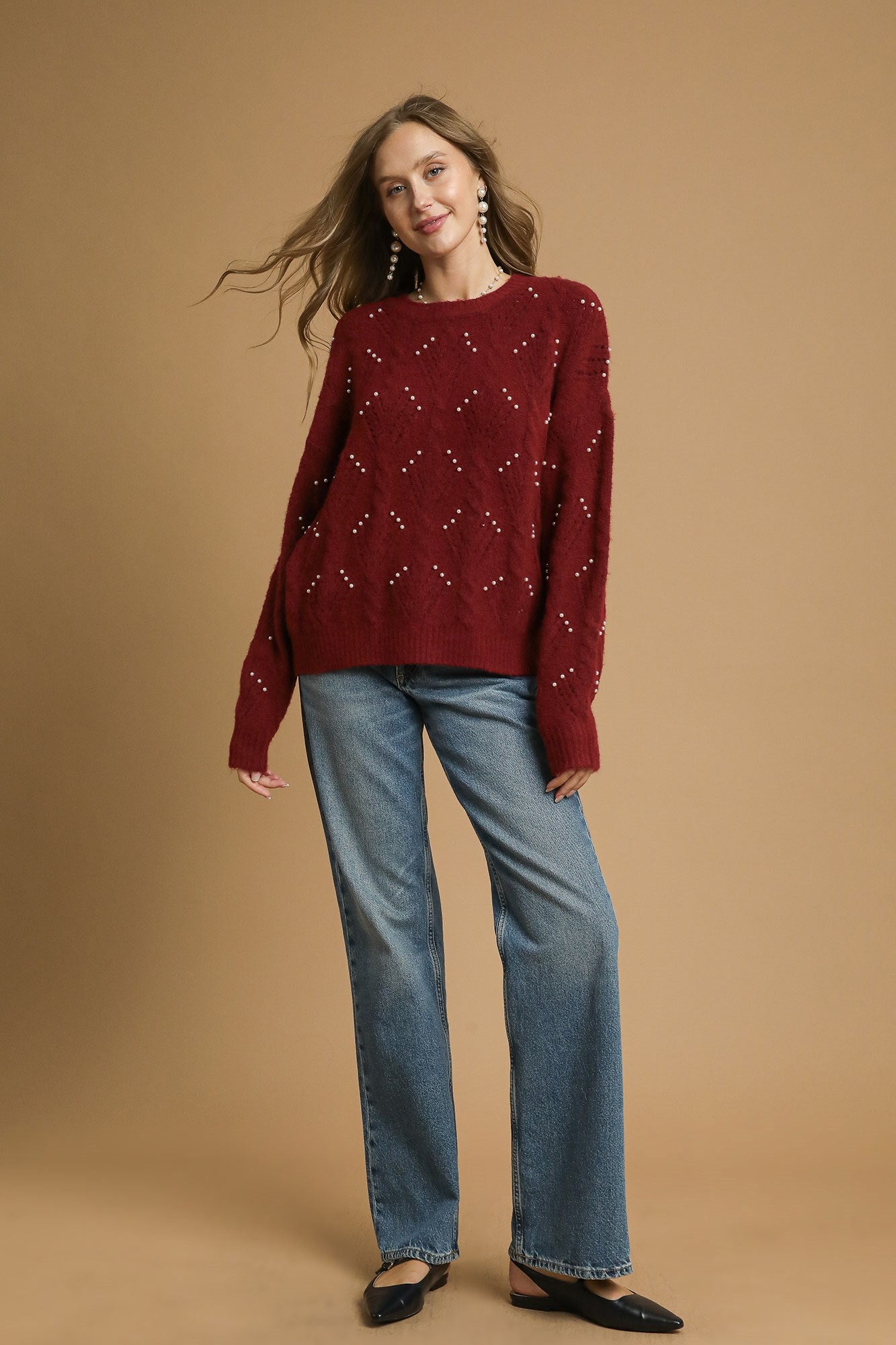 Pearl Embellished Sweater