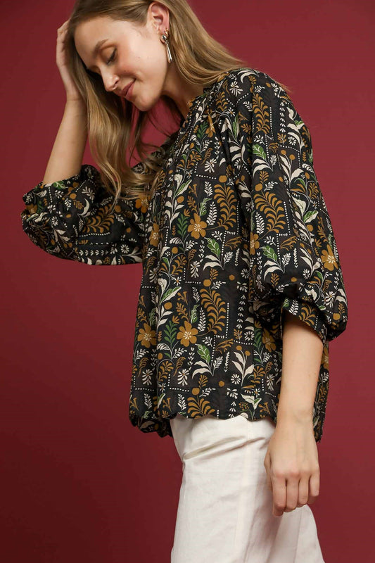 Scallop Hem Top