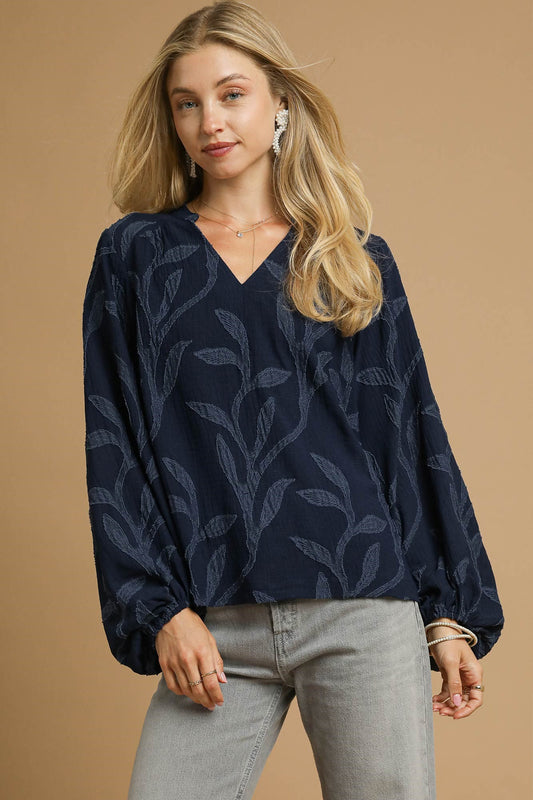 Textured Jacquard Top