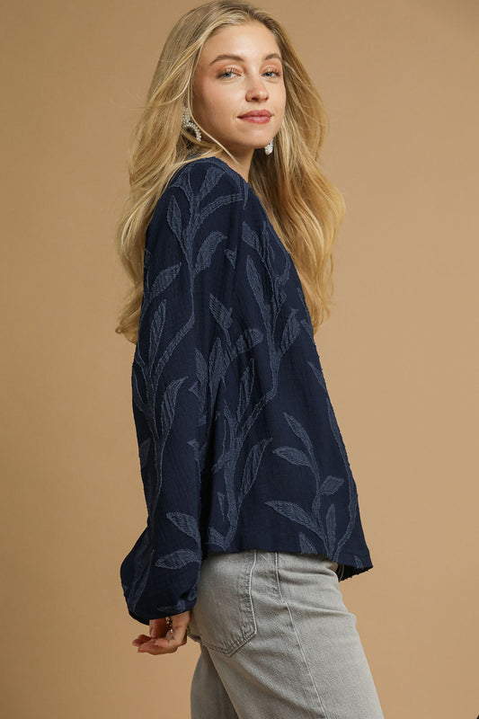 Textured Jacquard Top