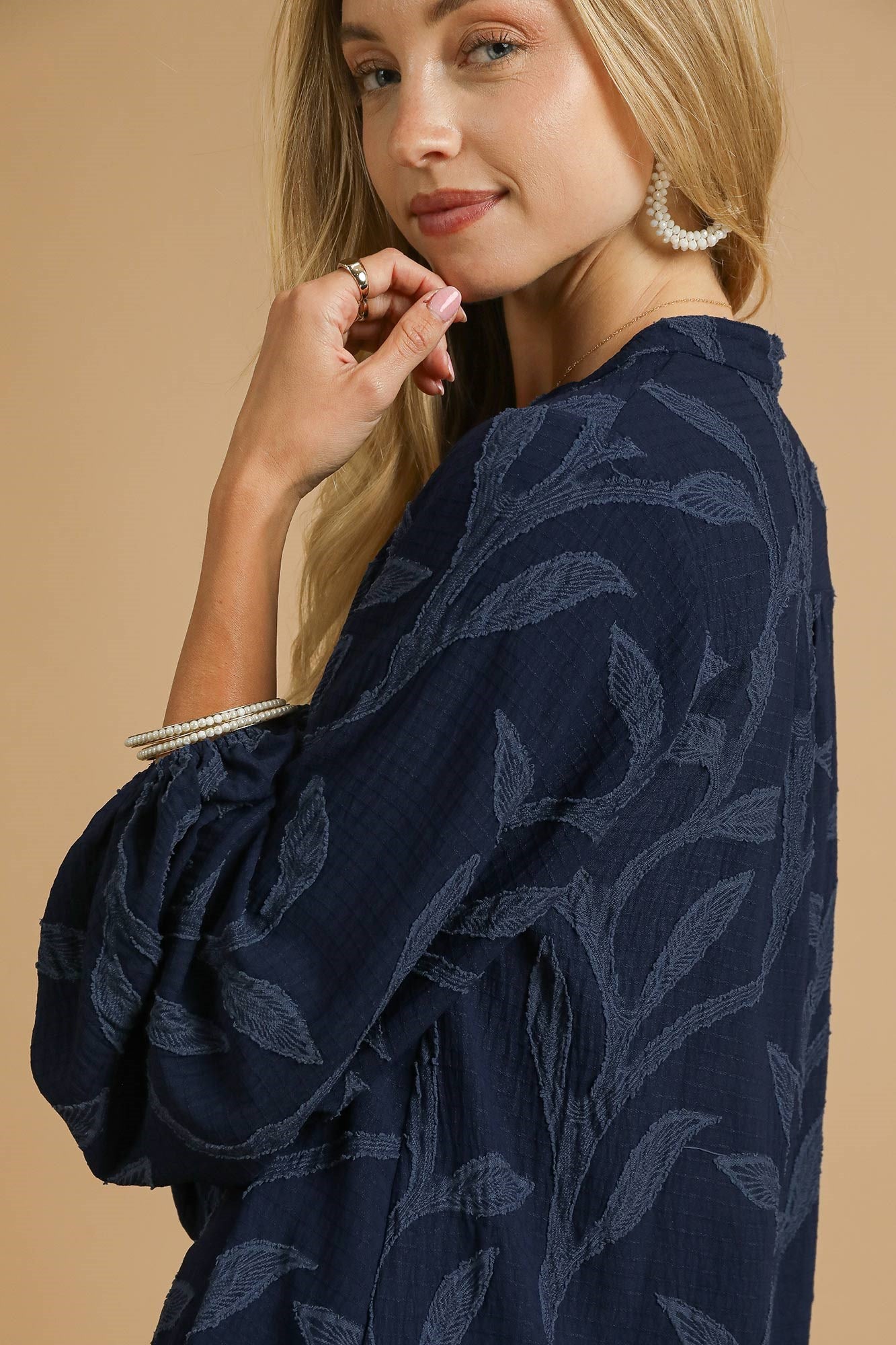 Textured Jacquard Top