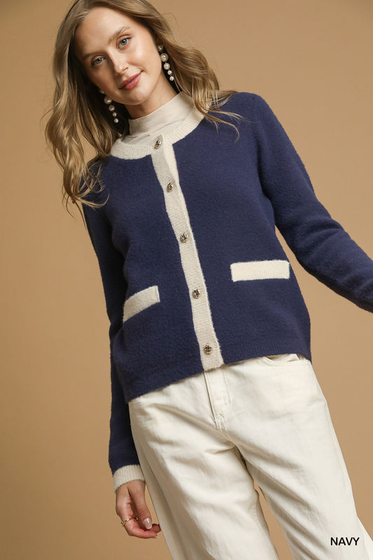 Two-Tone Cardigan