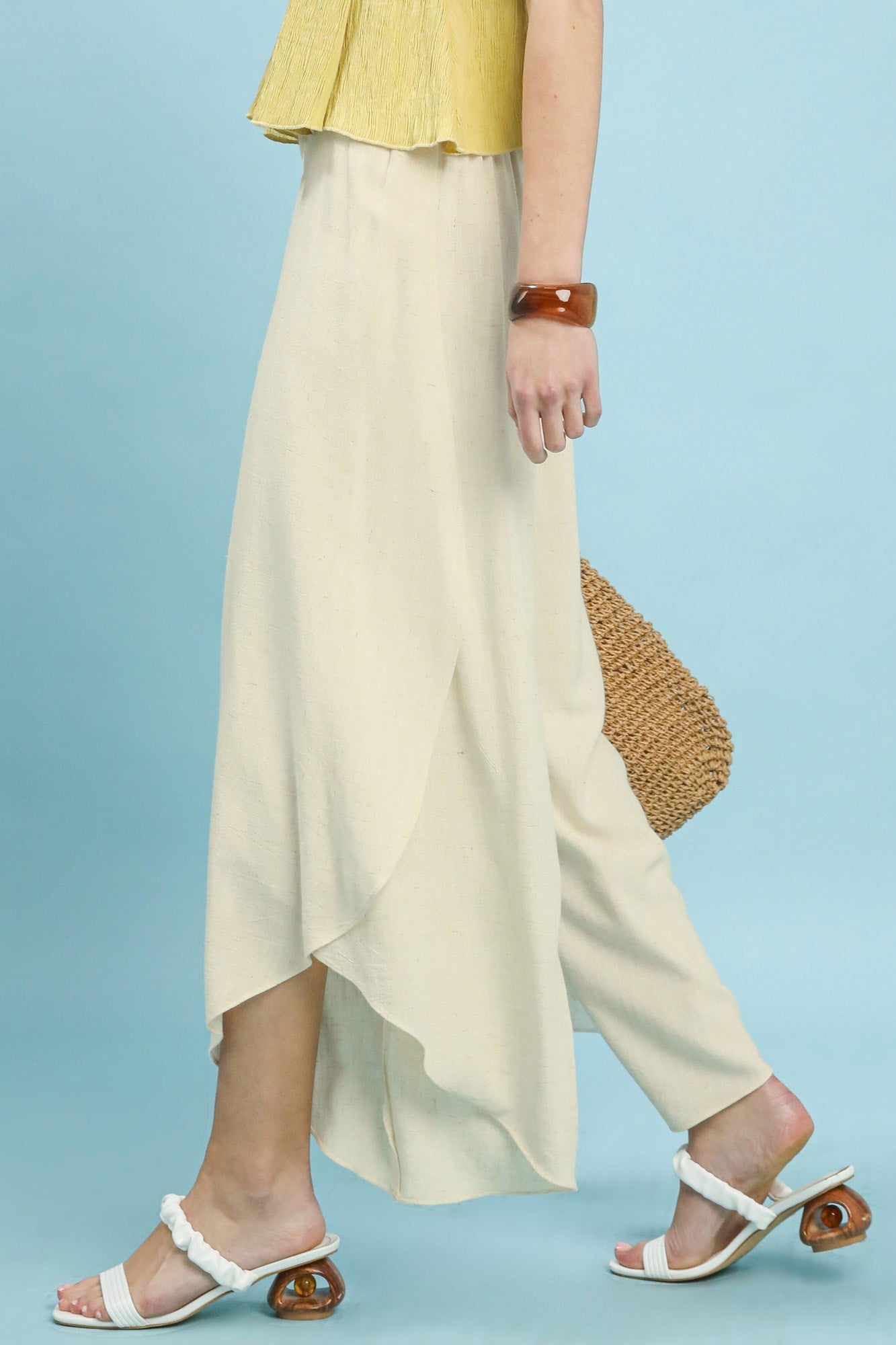 Flowy Asymmetrical Hem Pants