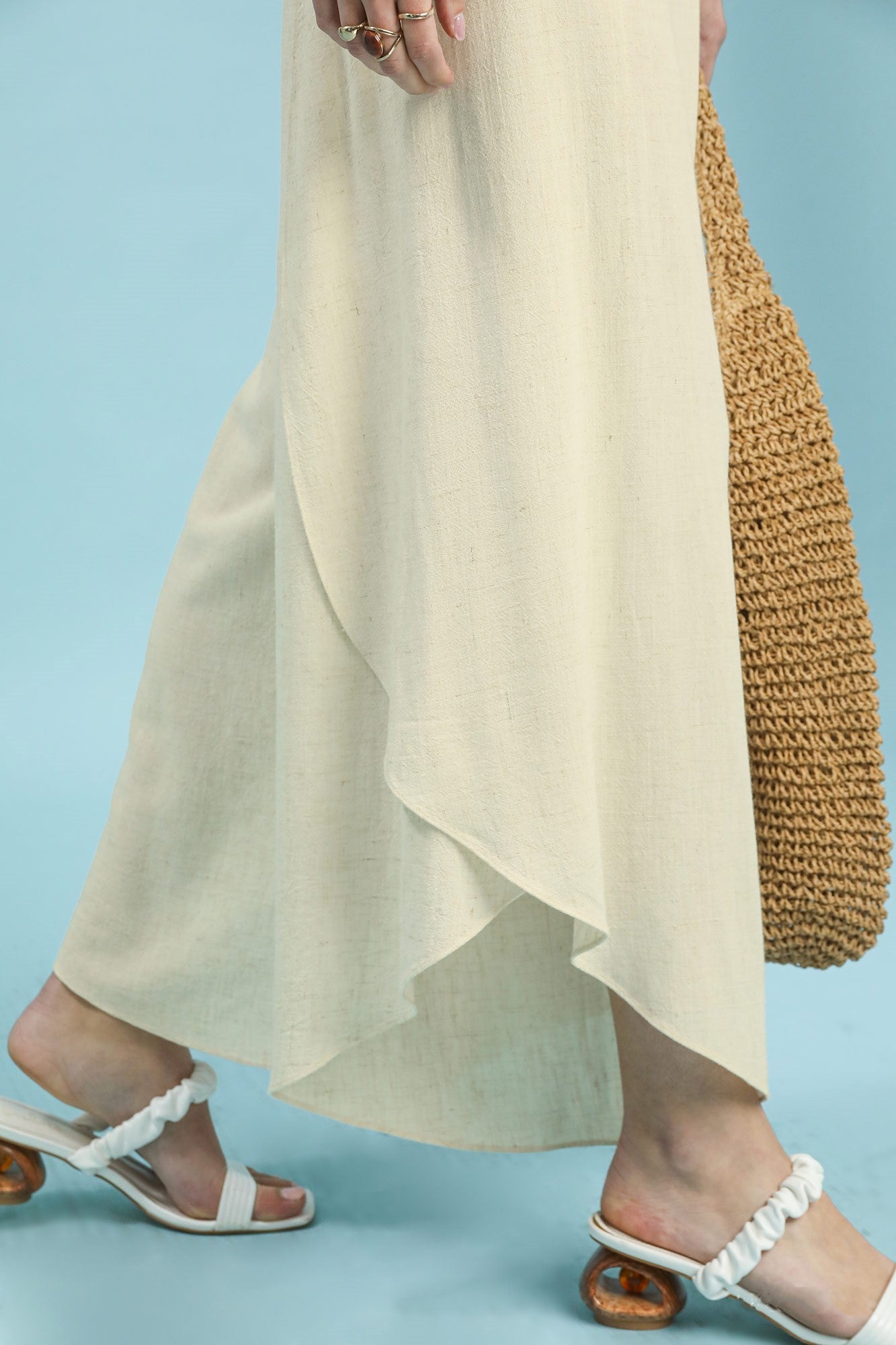 Flowy Asymmetrical Hem Pants