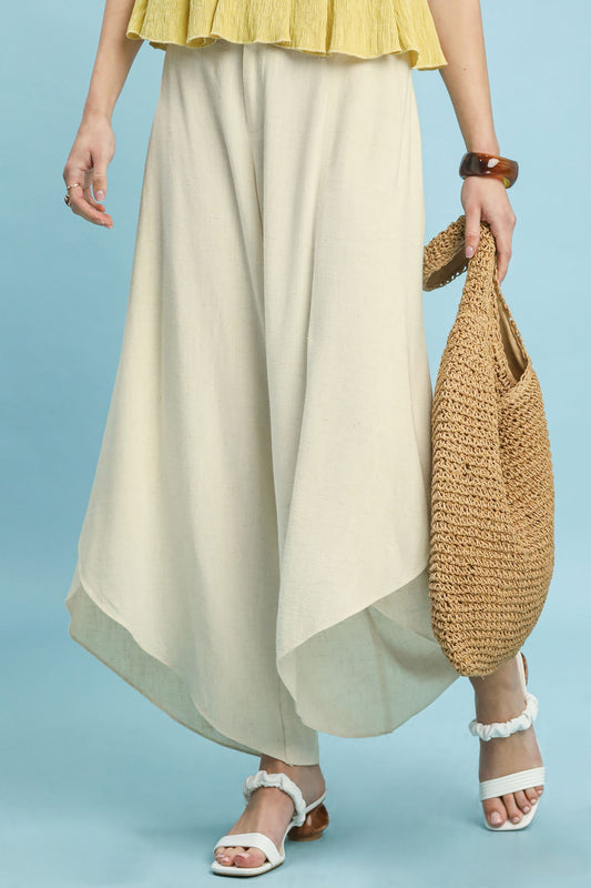 Flowy Asymmetrical Hem Pants