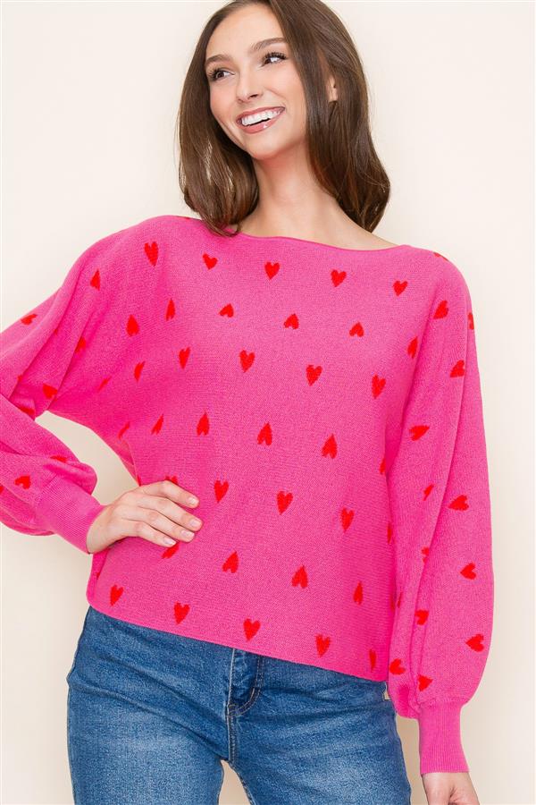 Heart Dolman Sweater