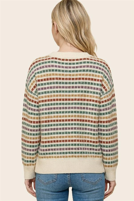 Multicolor Mosaic Sweater
