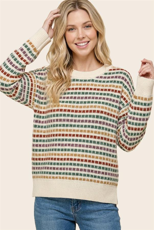 Multicolor Mosaic Sweater