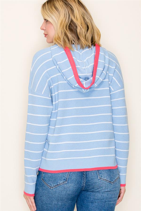 Pop Color Edge Hoodie