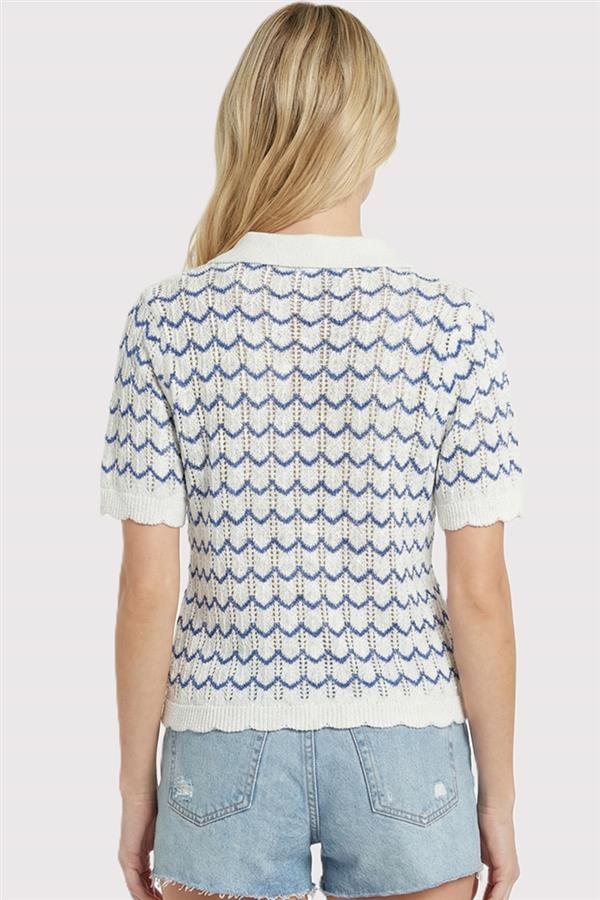 Chevron Stripe Sweater Top