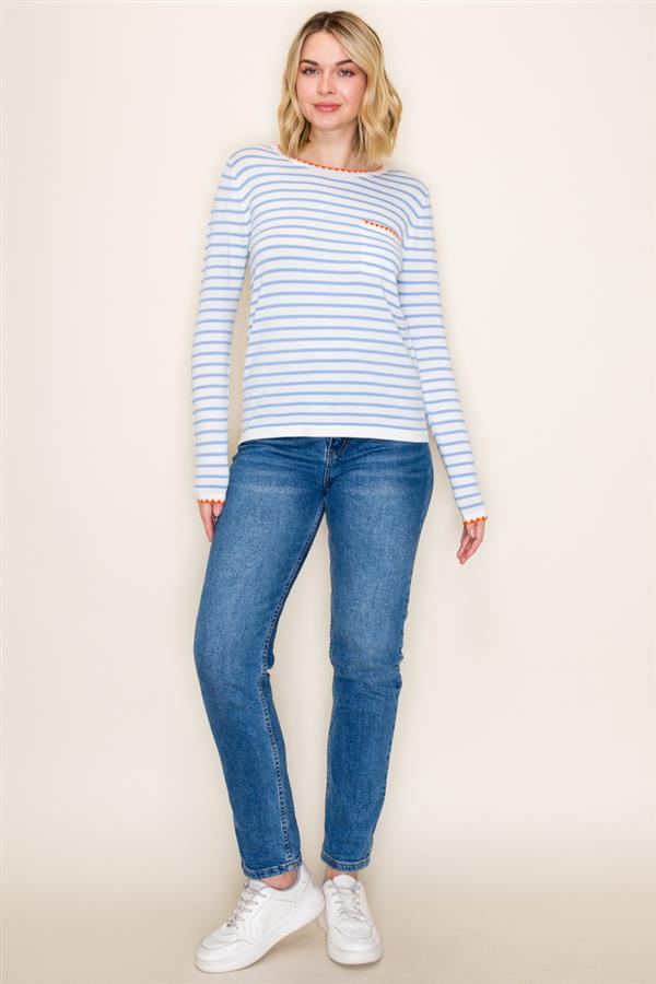 Blanket Stitch Sweater Top