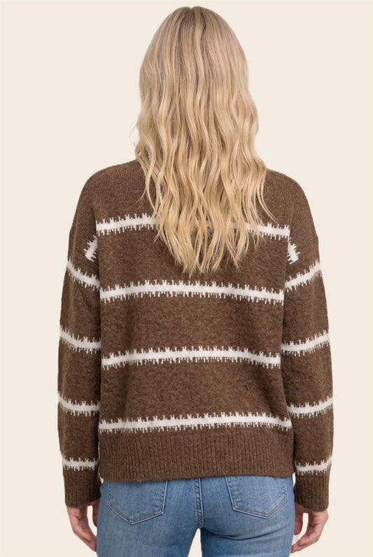 Textured Stripe Sweater