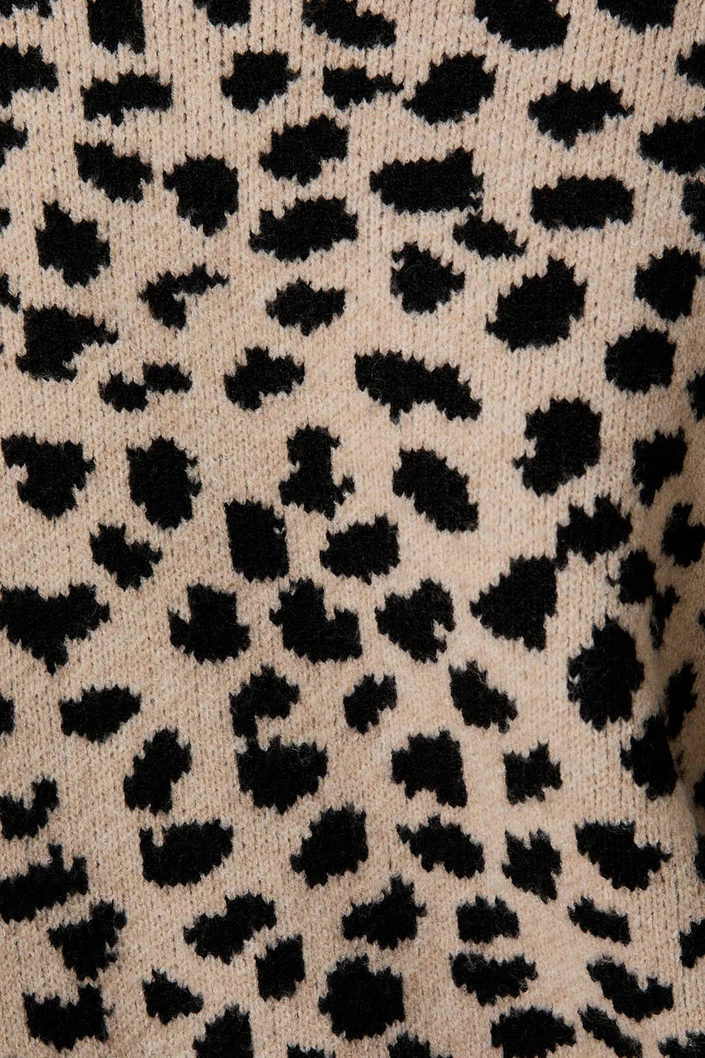 Animal Print Front Tie Cardigan