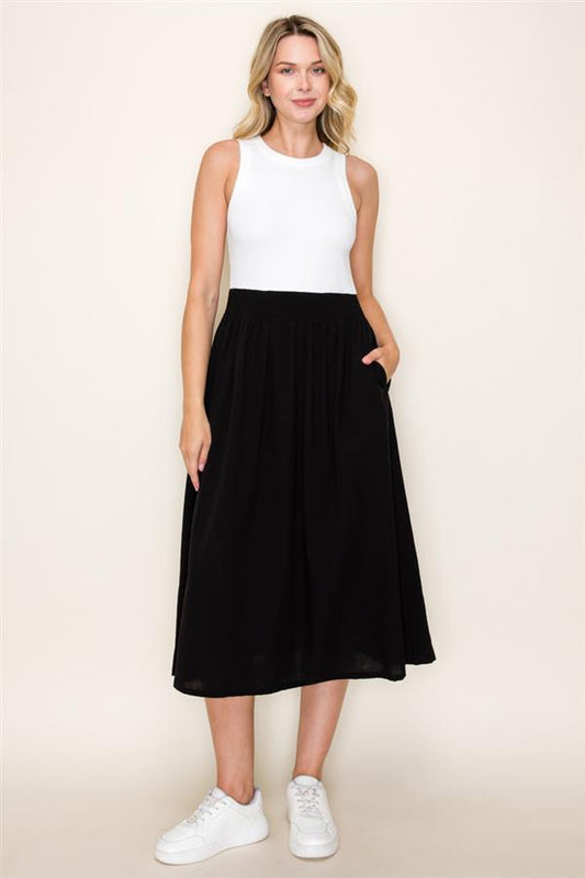 Racer Top Midi Dress