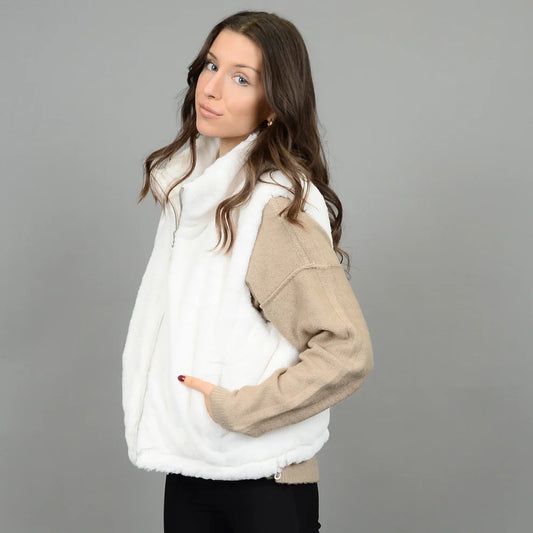 Lessie Cream Vest