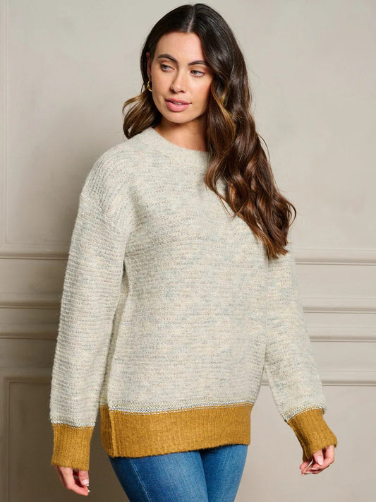 Colorblock Hem Sweater